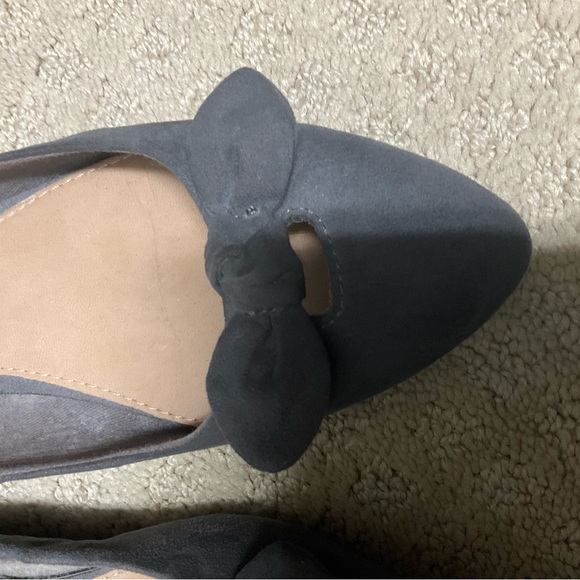 Grey faux suede flats - Picture 3 of 5